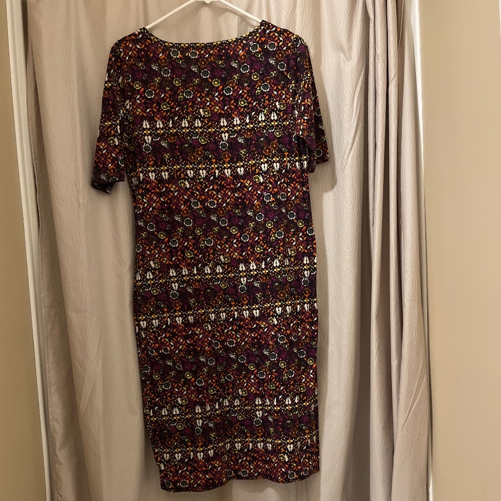 Lularoe Julia Dress-Size Large - Picture 2 of 3
